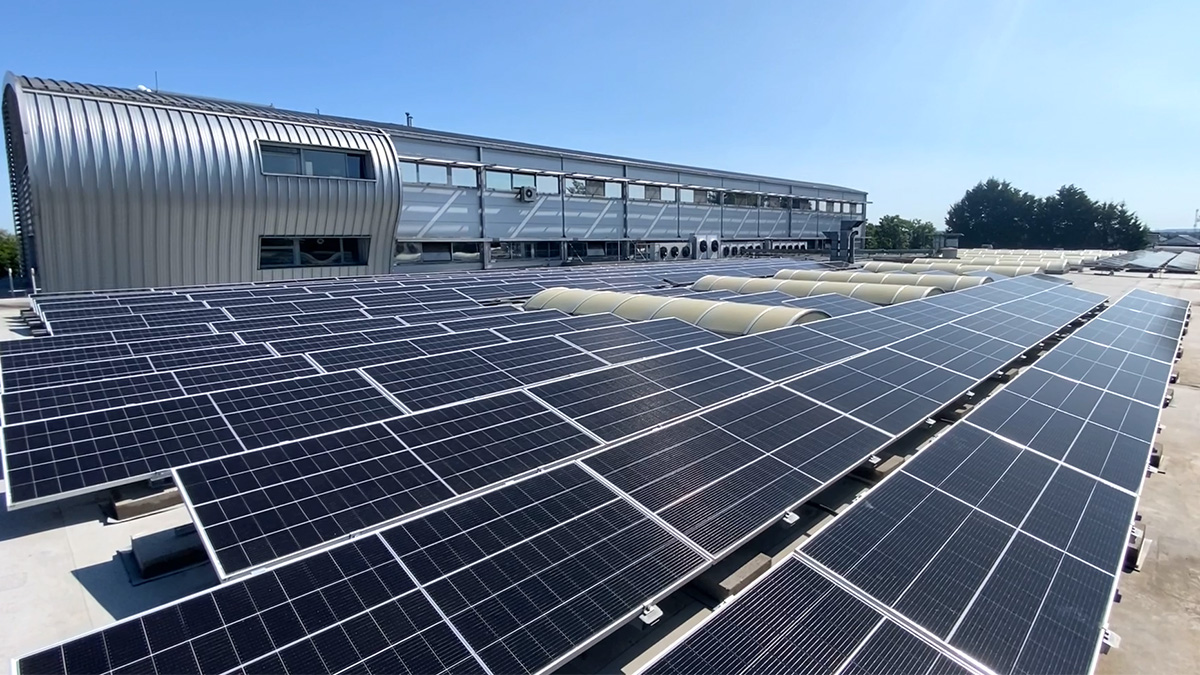 Installed solar panels on our roof