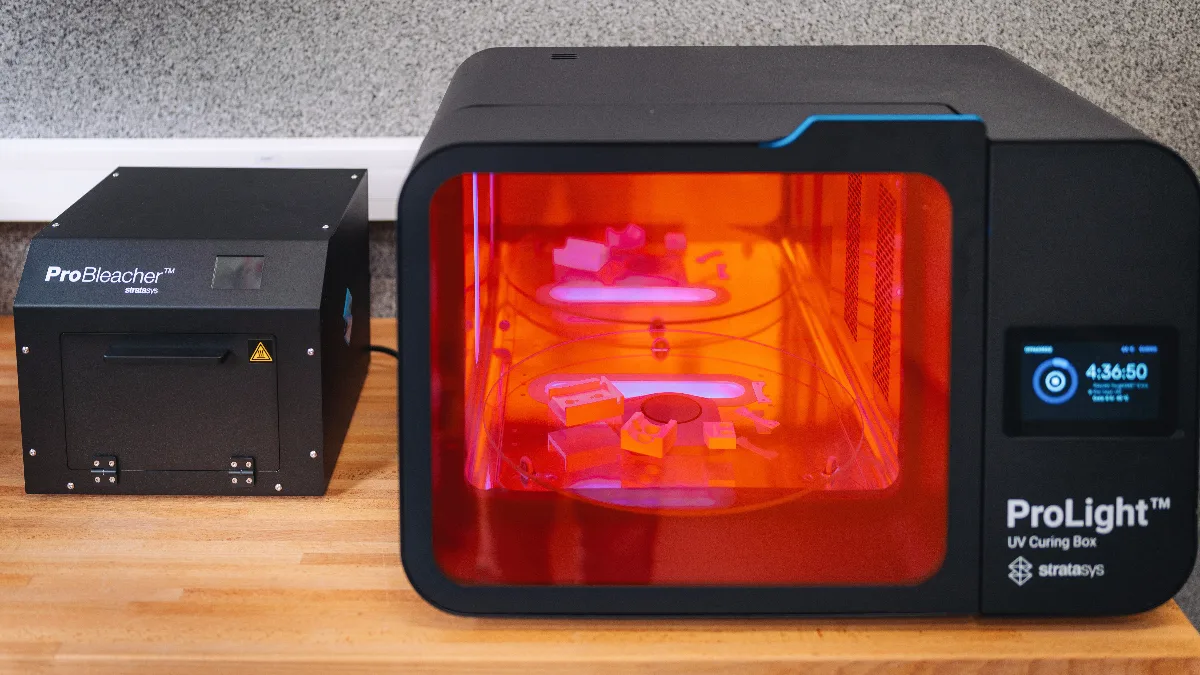 Stratasys ProLight UV Curing Box in Mikropakk’s new research and development workshop